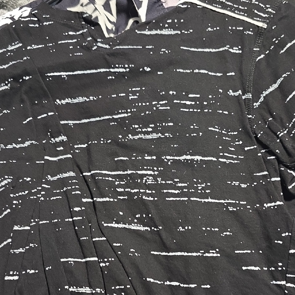 Men's Black Patterned Shirt